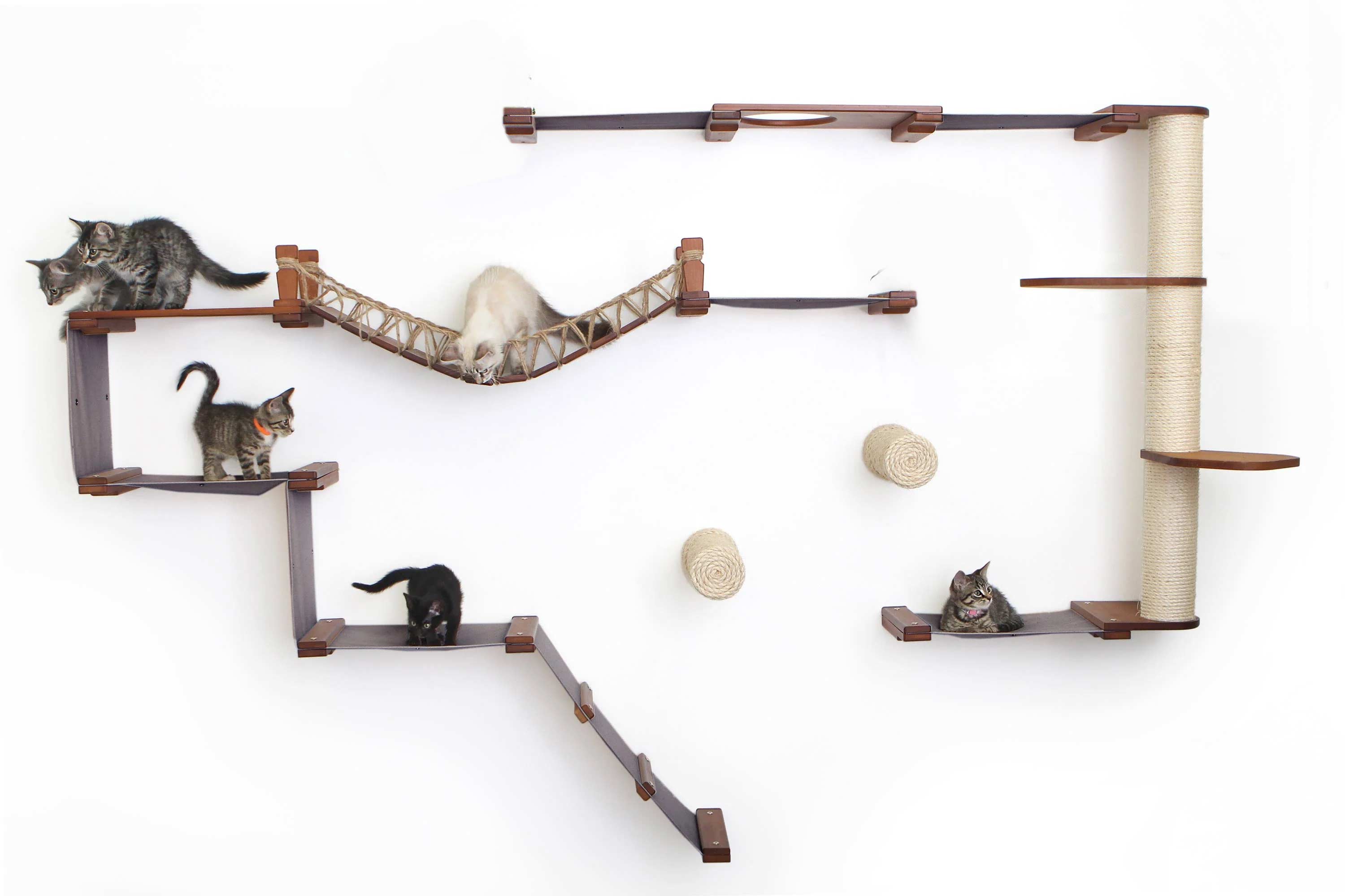 The Juggernaut (Wall-Mounted Cat Tree/Condo) - by Catastrophic Creations