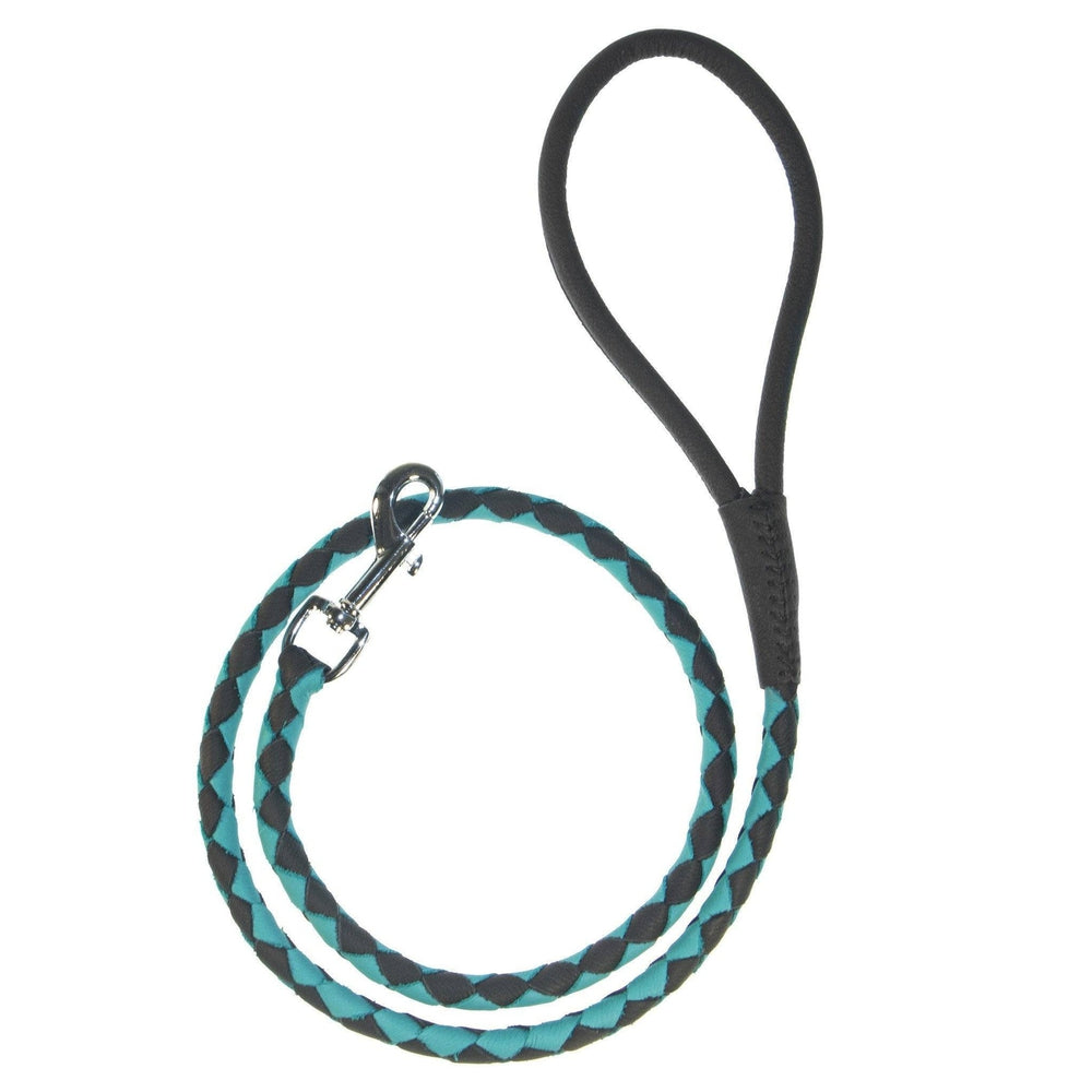 Soft Leather Dual-Color Braided Round Lead
