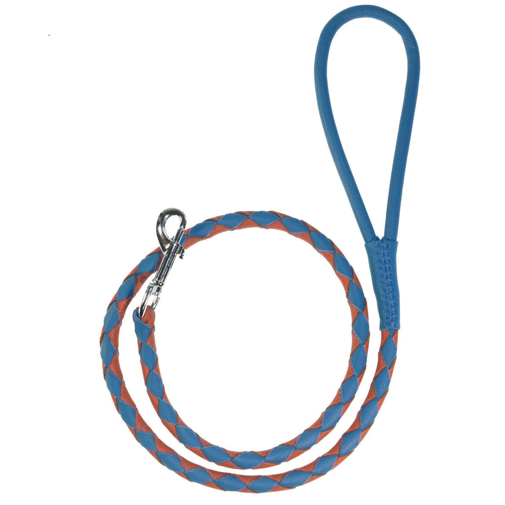 Soft Leather Dual-Color Braided Round Lead