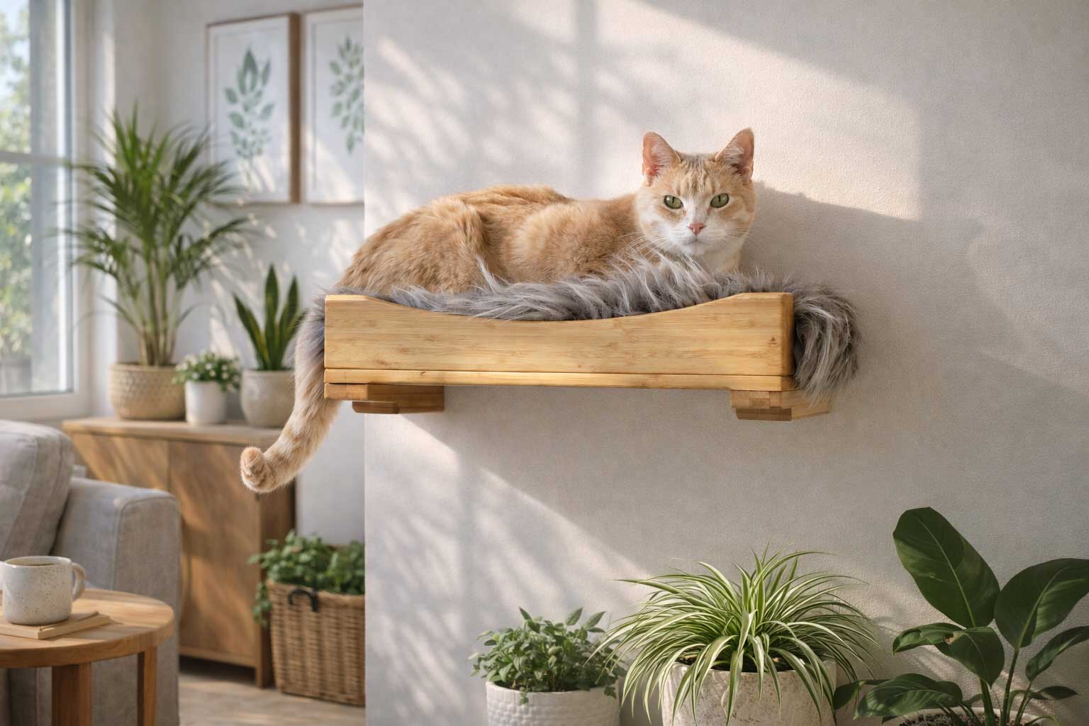 The Nest - A Plush Wall Cat Bed - by Catastrophic Creations