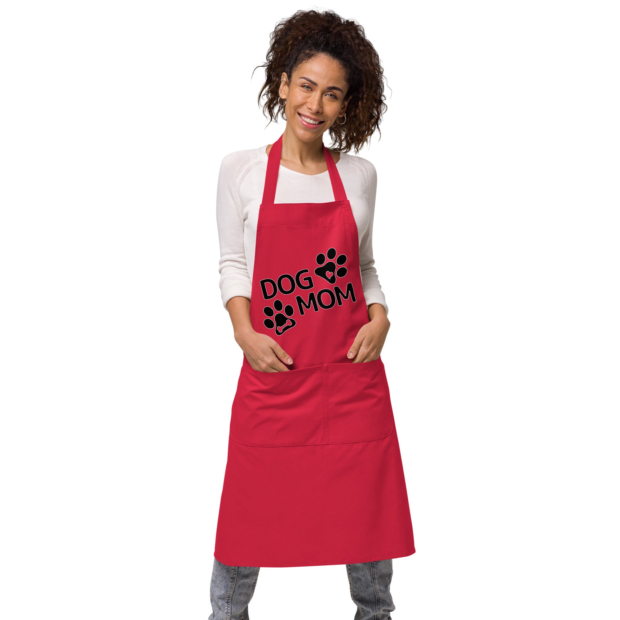 Dog Mom Organic Cotton Apron