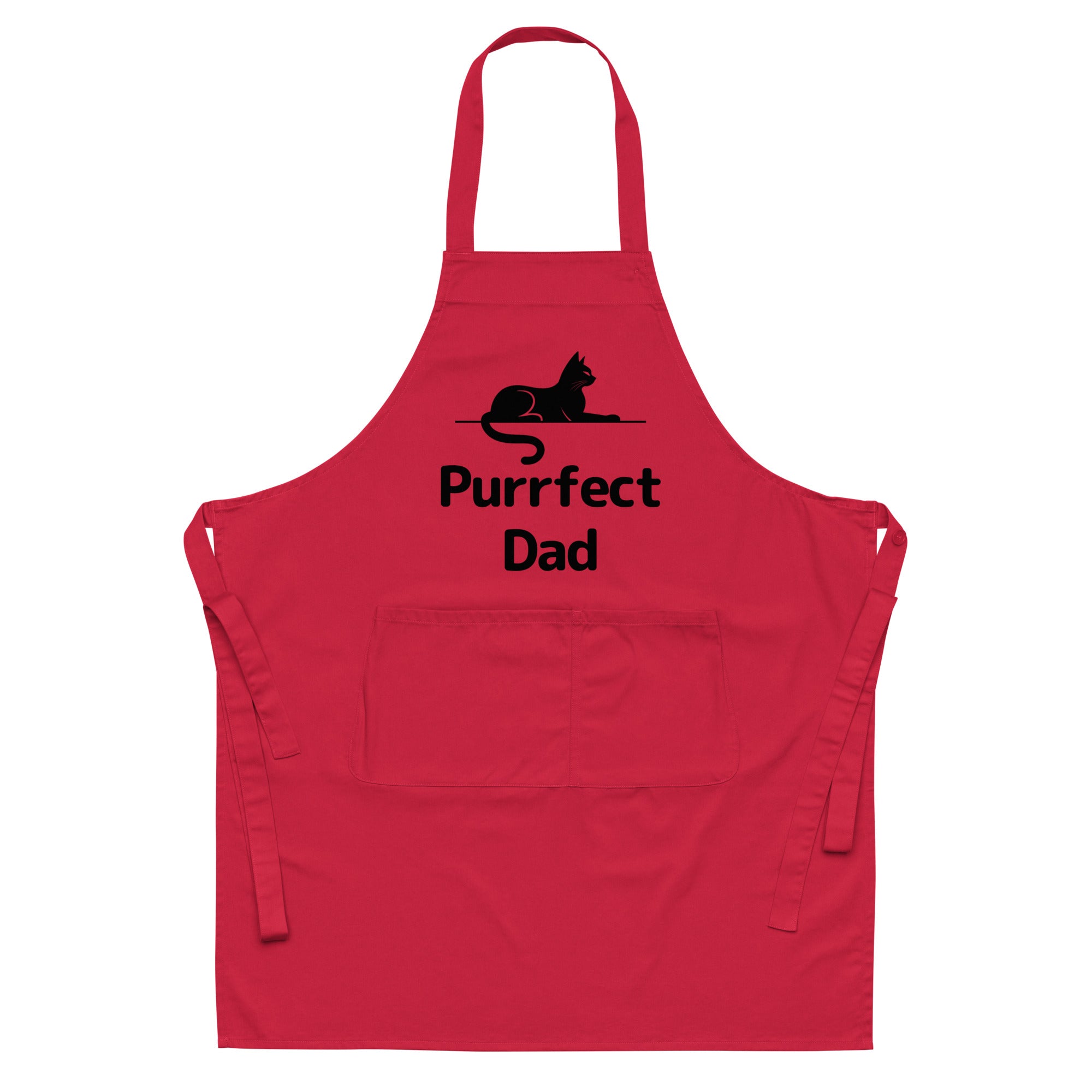 Purrfect Cat Dad V2 Organic Cotton Apron