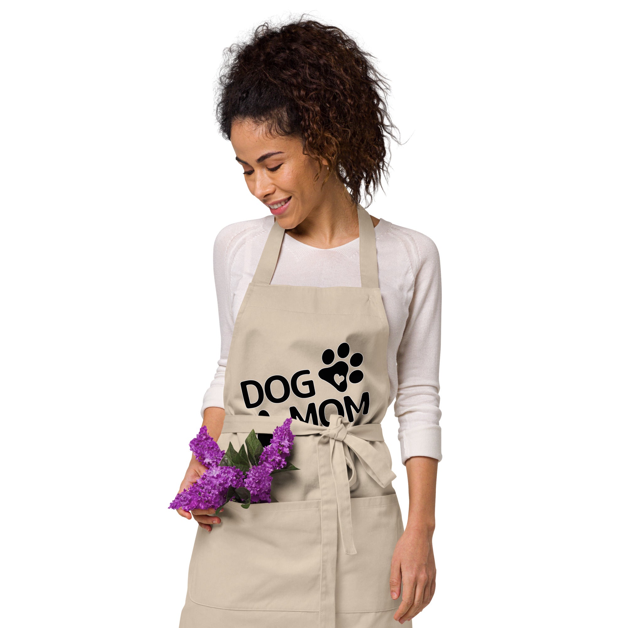 Dog Mom Organic Cotton Apron