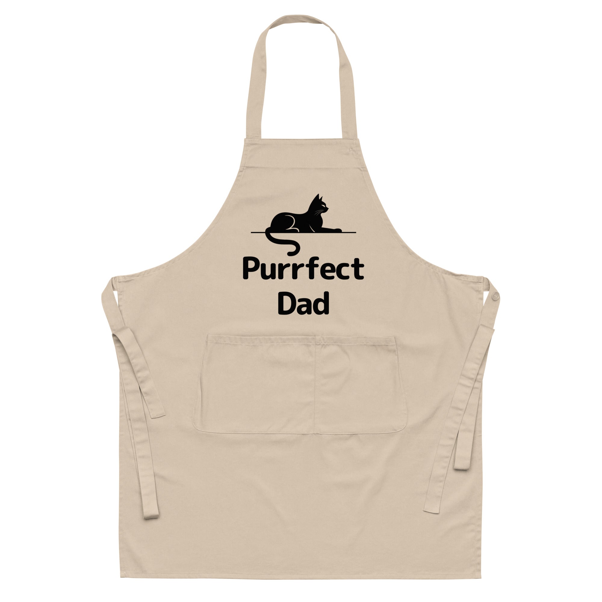 Purrfect Cat Dad V2 Organic Cotton Apron