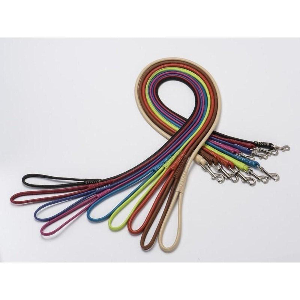 Soft Leather Round Dog Lead