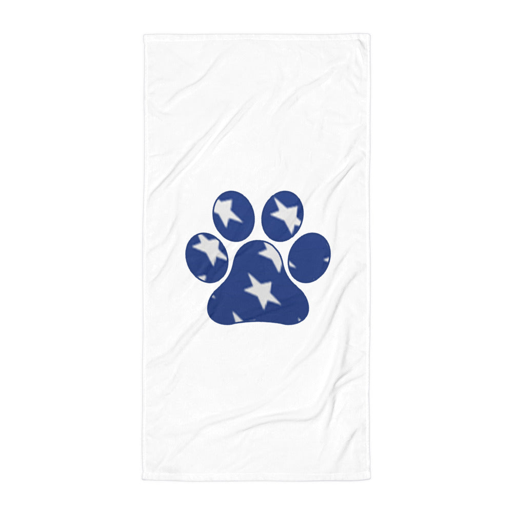 American Stars Paw Print Towel