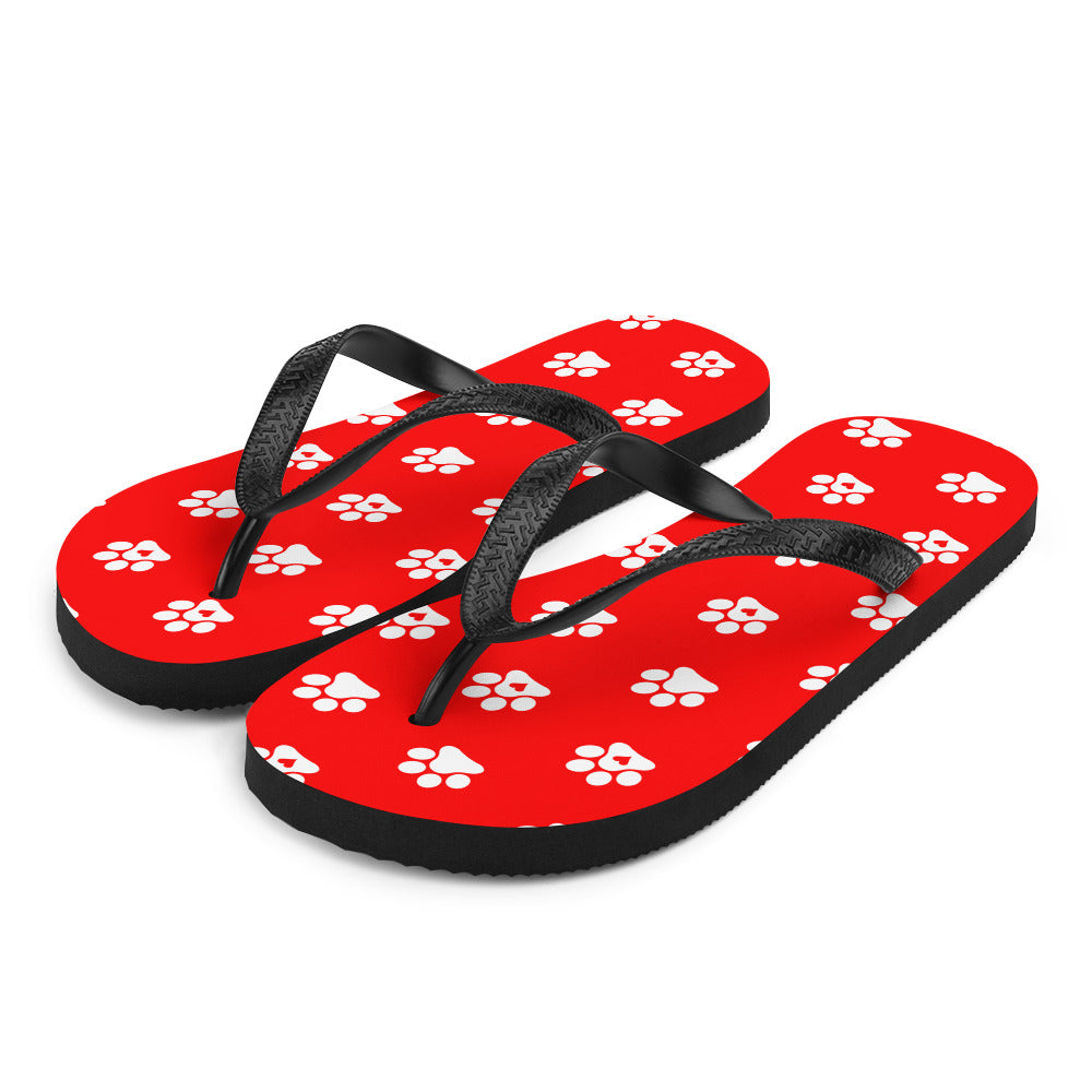 Paw Print Flops