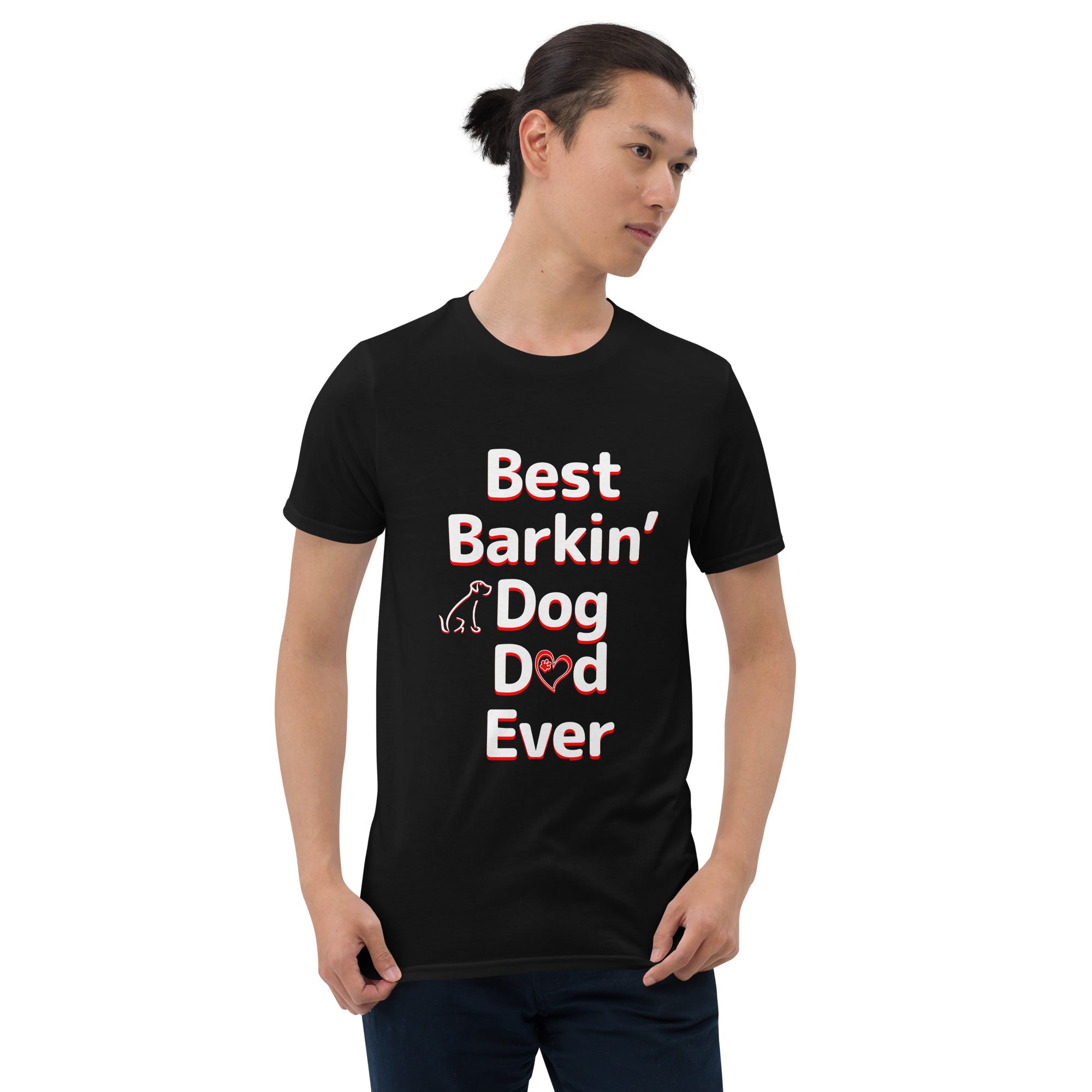 Best Barkin' Dog Dad Ever Dark Color Tee