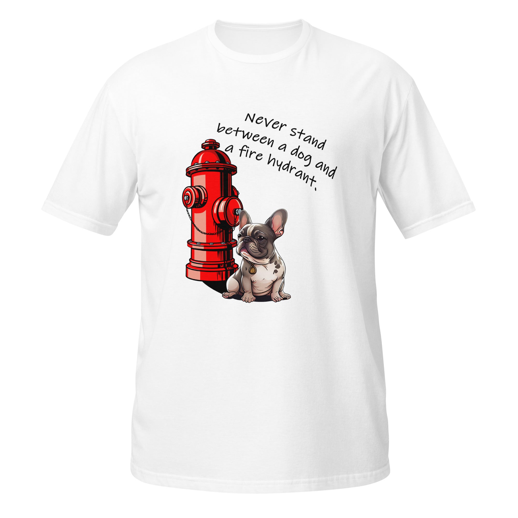 Frenchie Fire Hydrant Light Unisex Tee