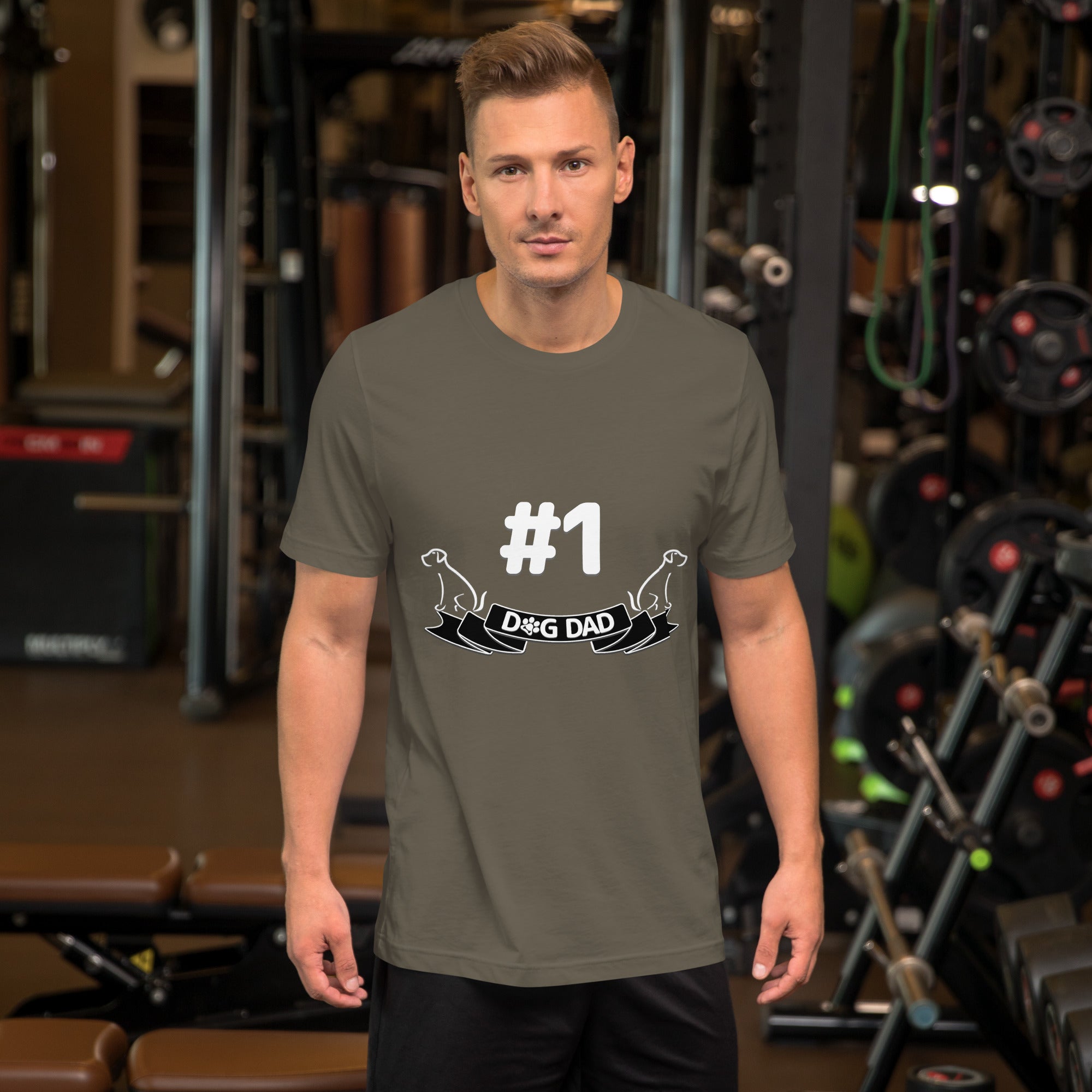 #1 Dog Dad Dark Color Tee