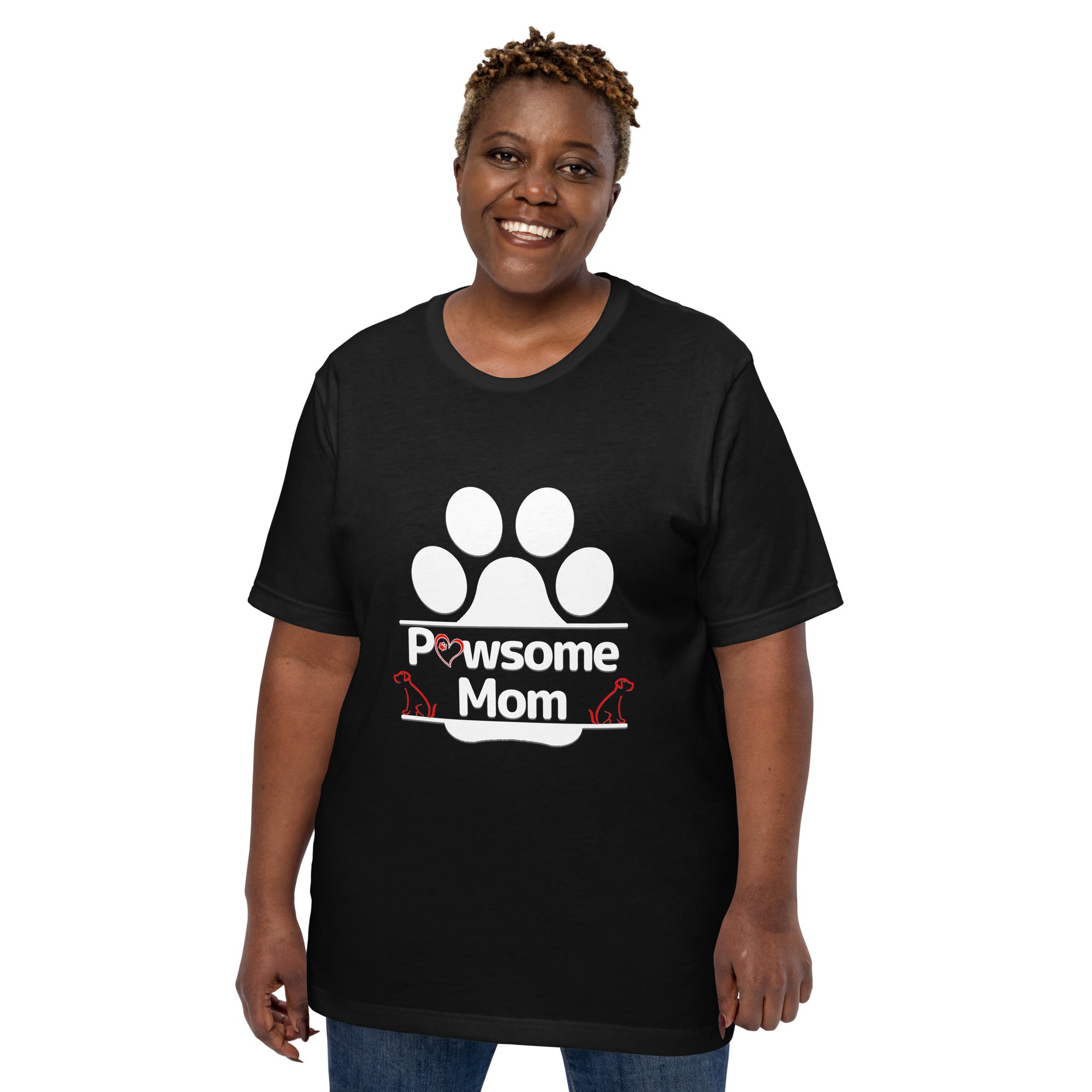 Pawsome Mom Dark Color Tee