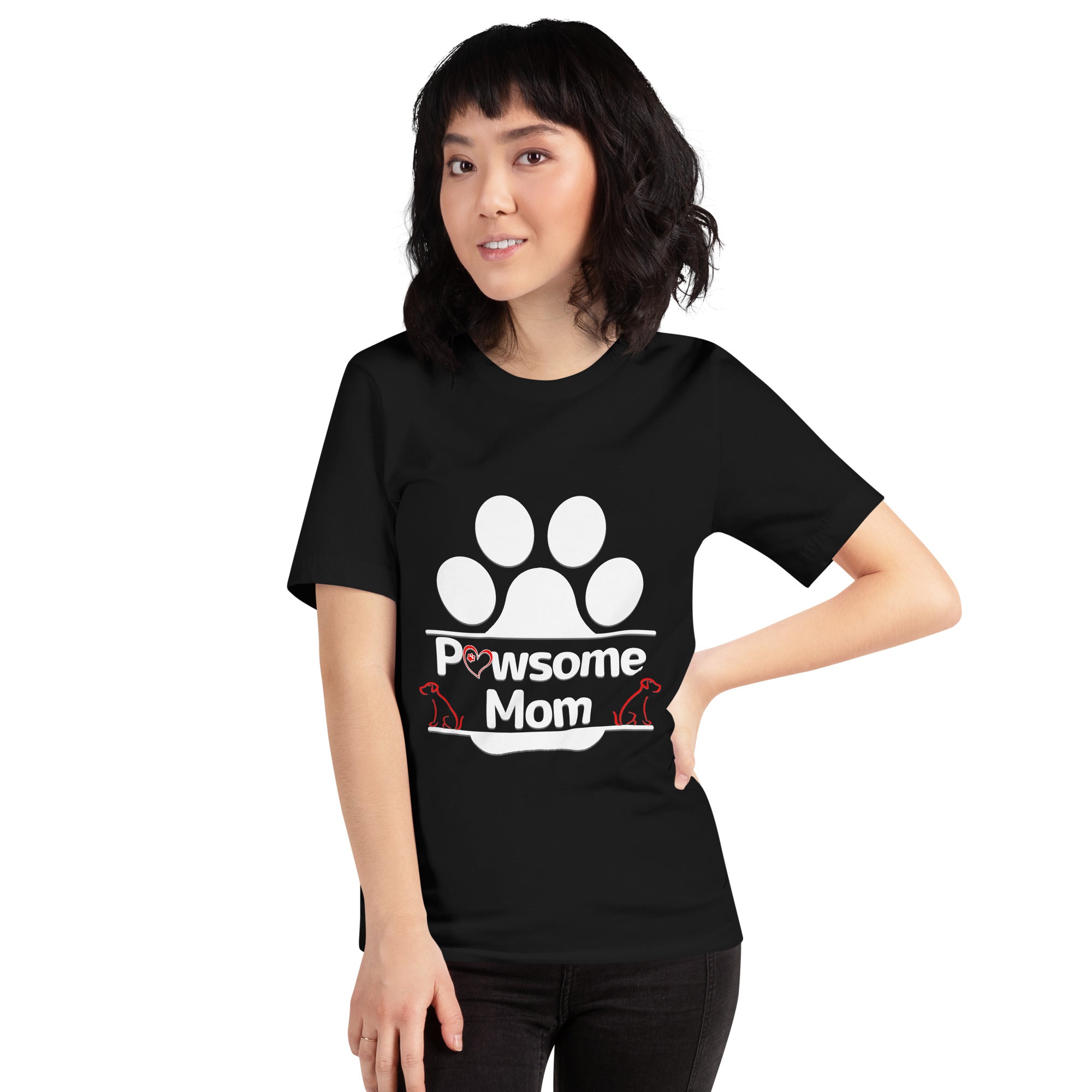 Pawsome Mom Dark Color Tee