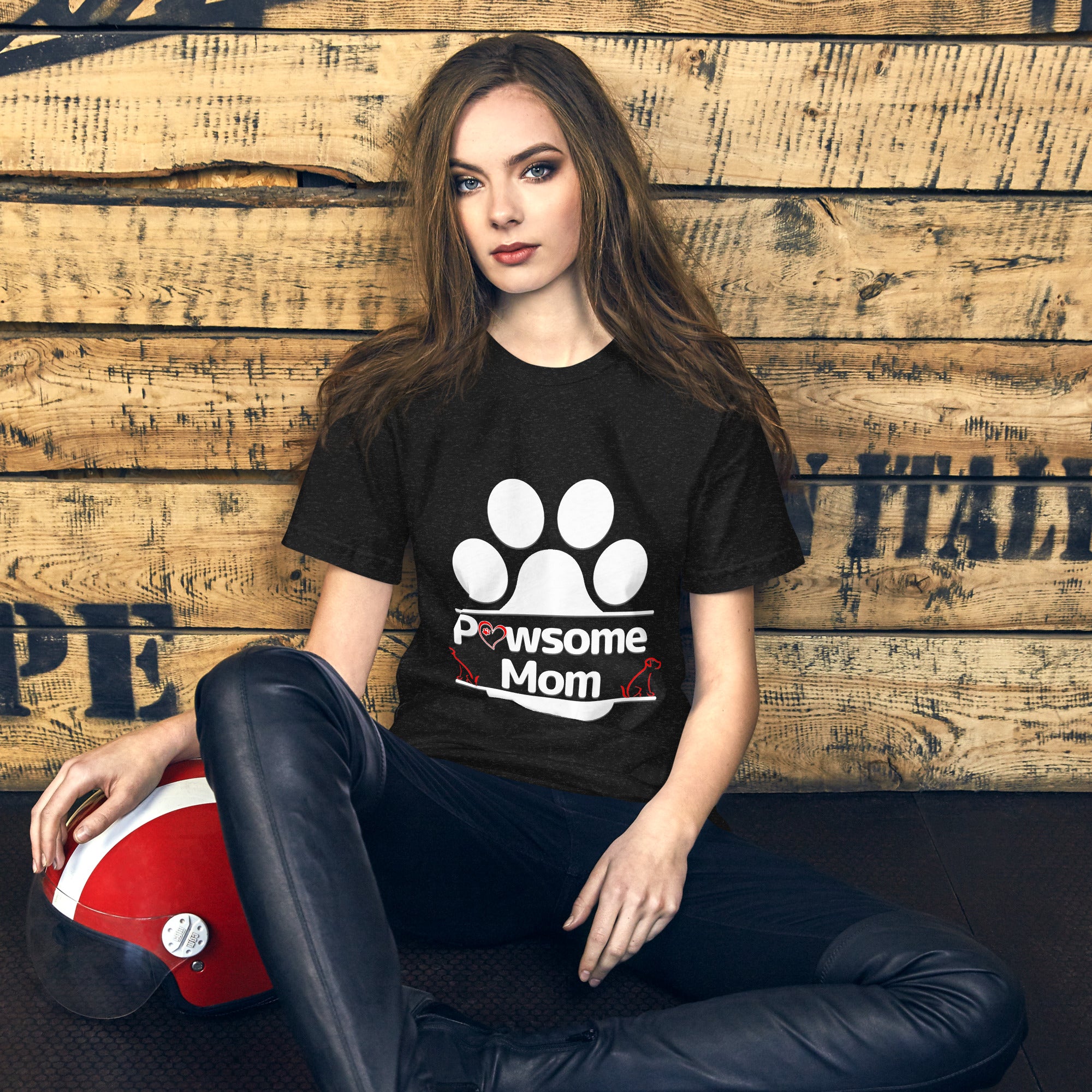 Pawsome Mom Dark Color Tee