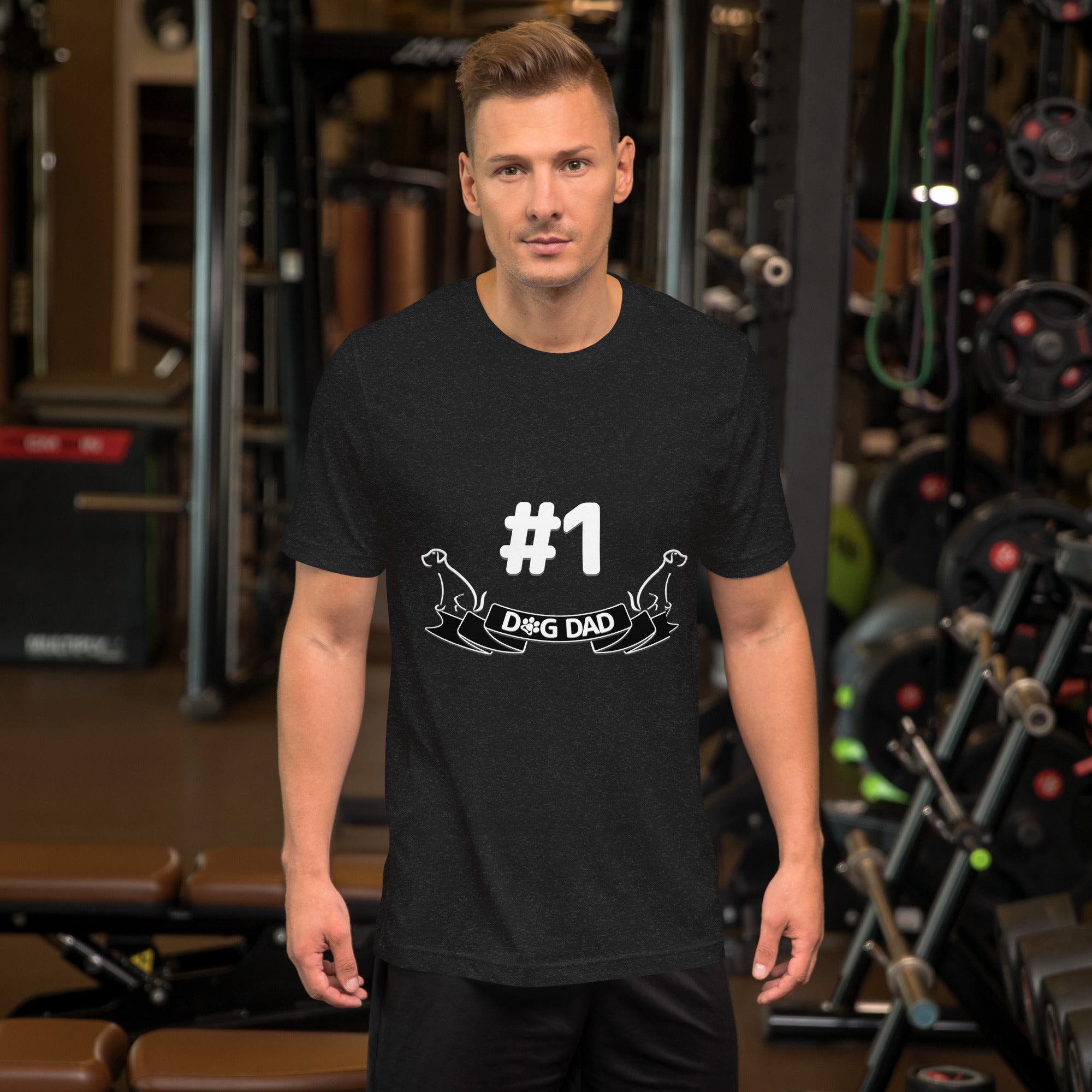 #1 Dog Dad Dark Color Tee