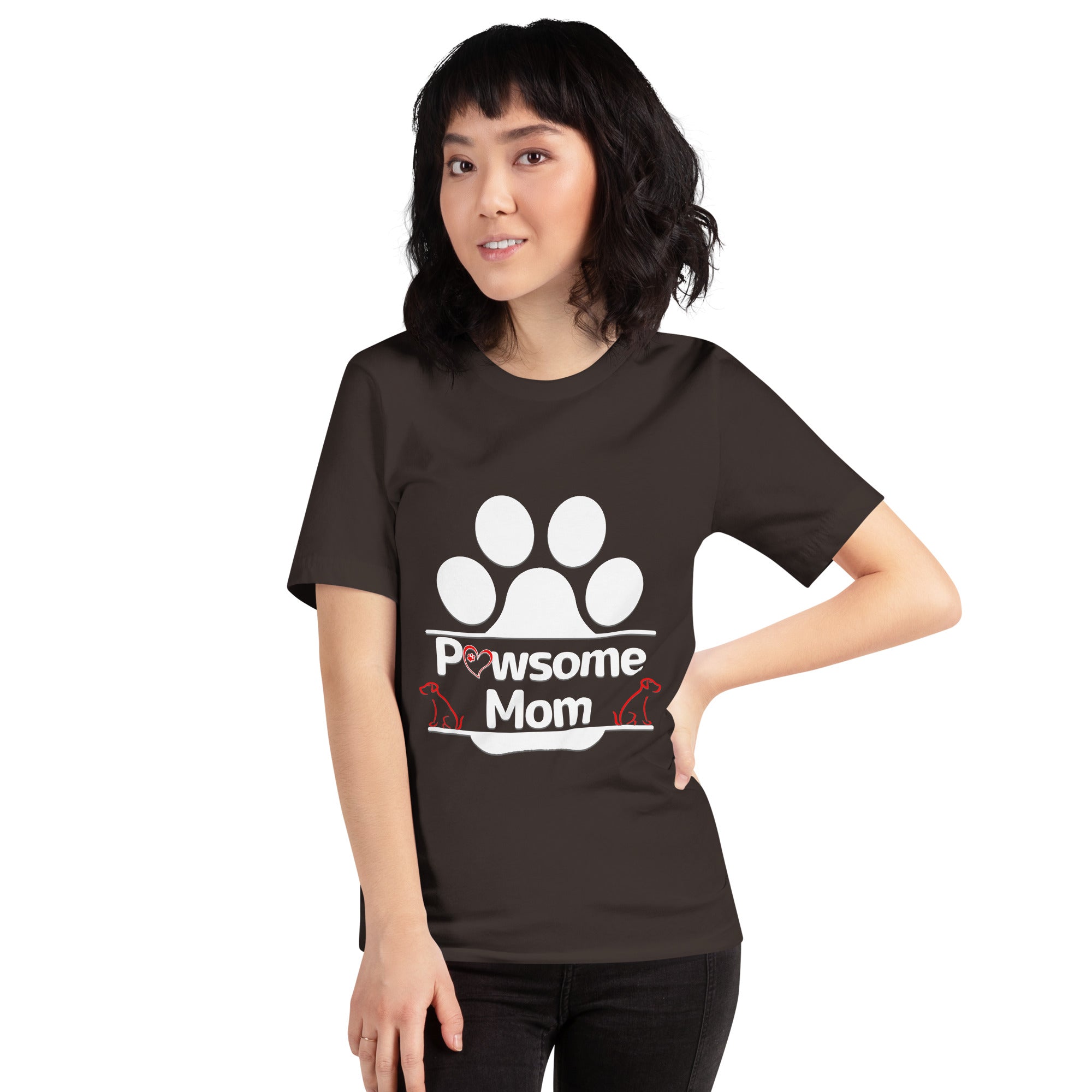 Pawsome Mom Dark Color Tee