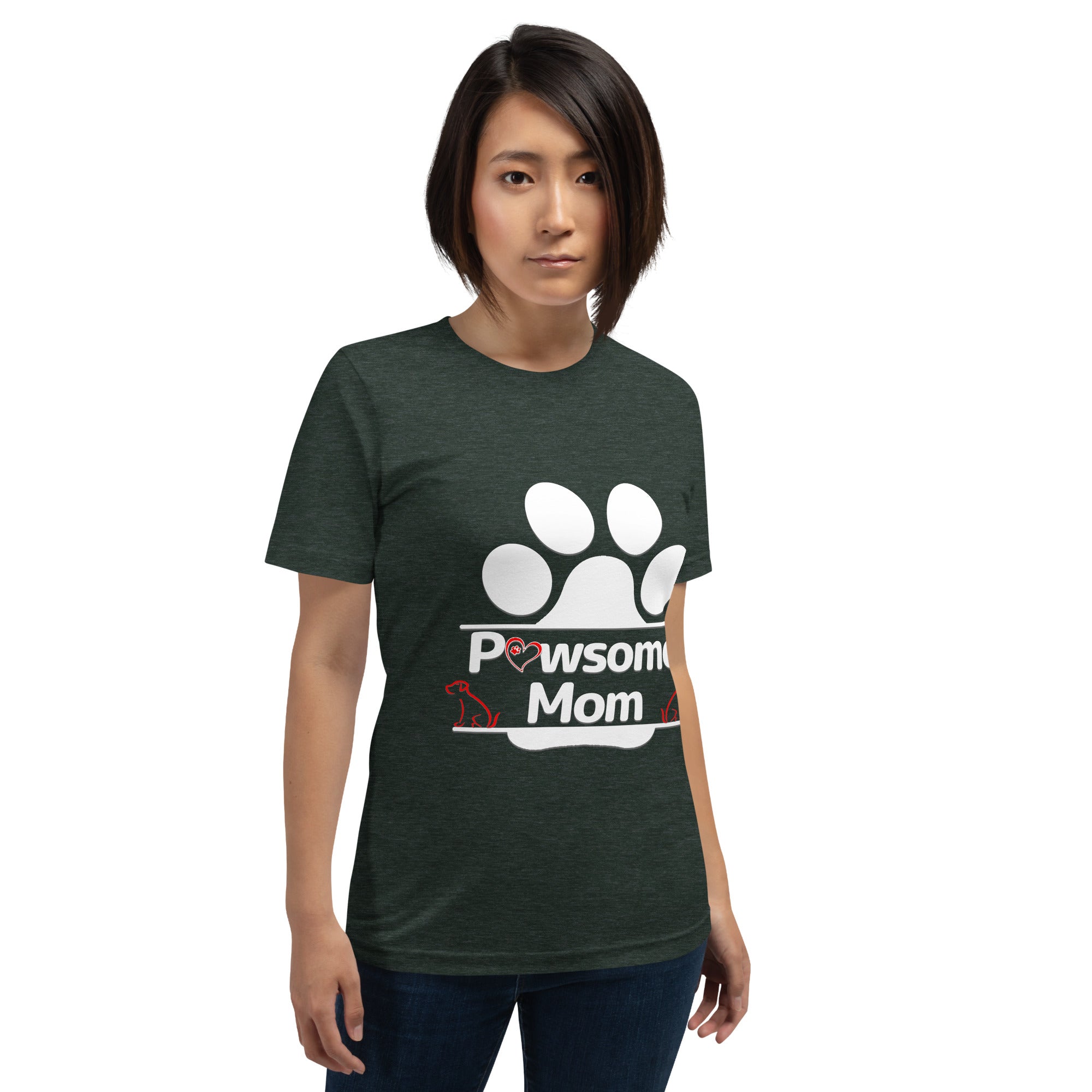 Pawsome Mom Dark Color Tee