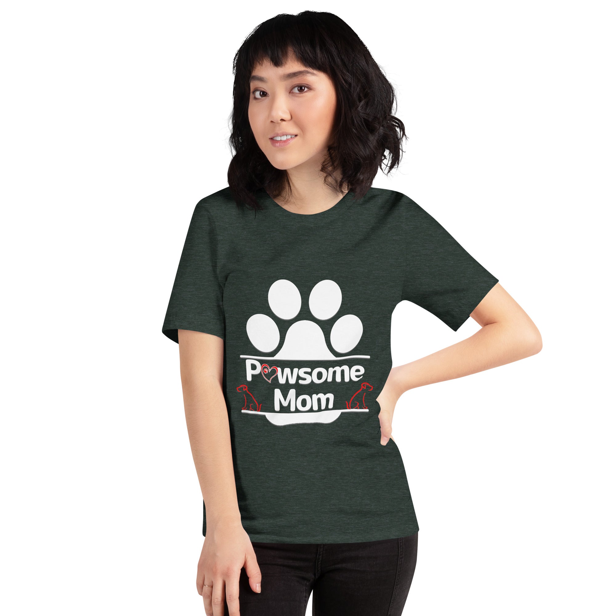 Pawsome Mom Dark Color Tee