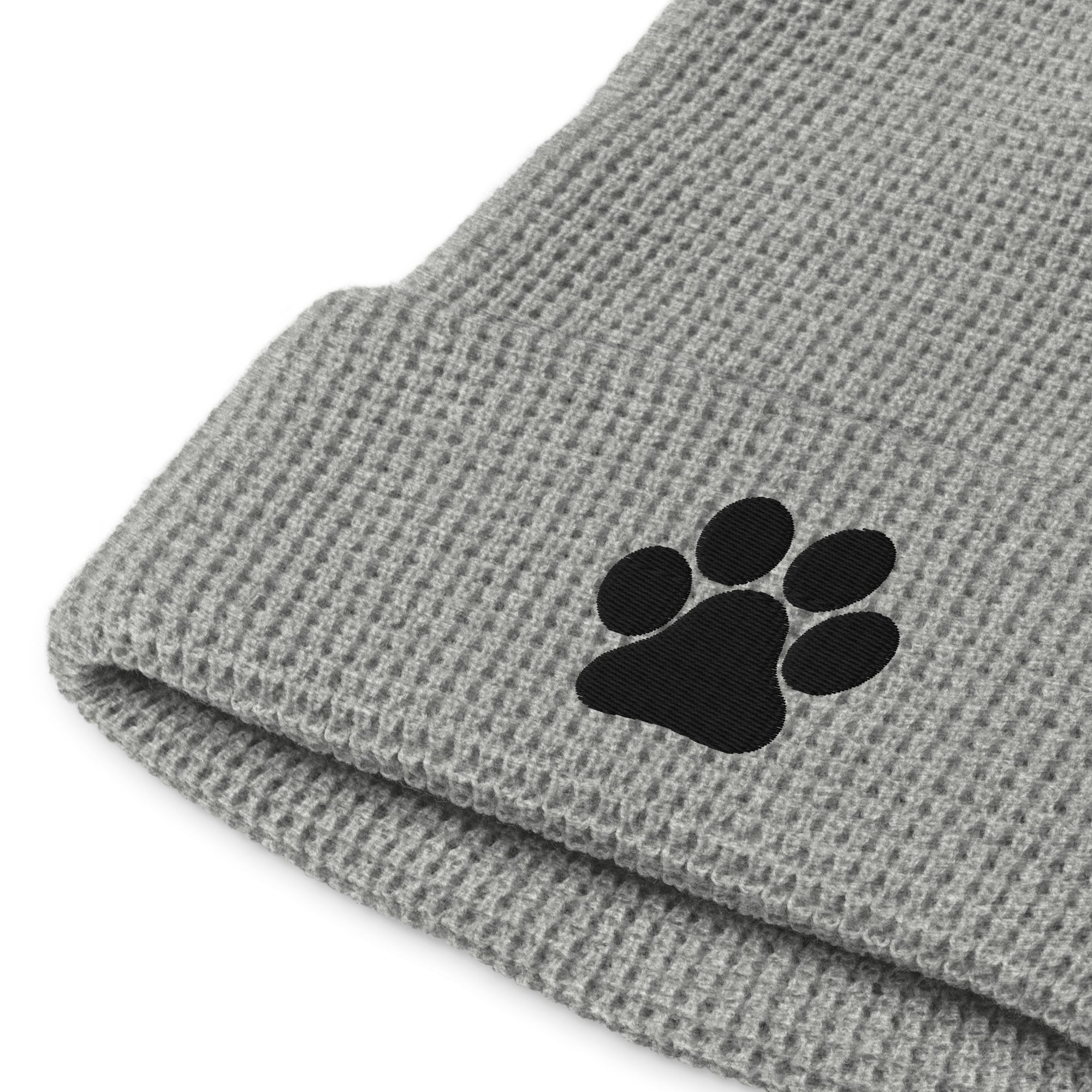 Pawsomely Warm Waffle Beanie