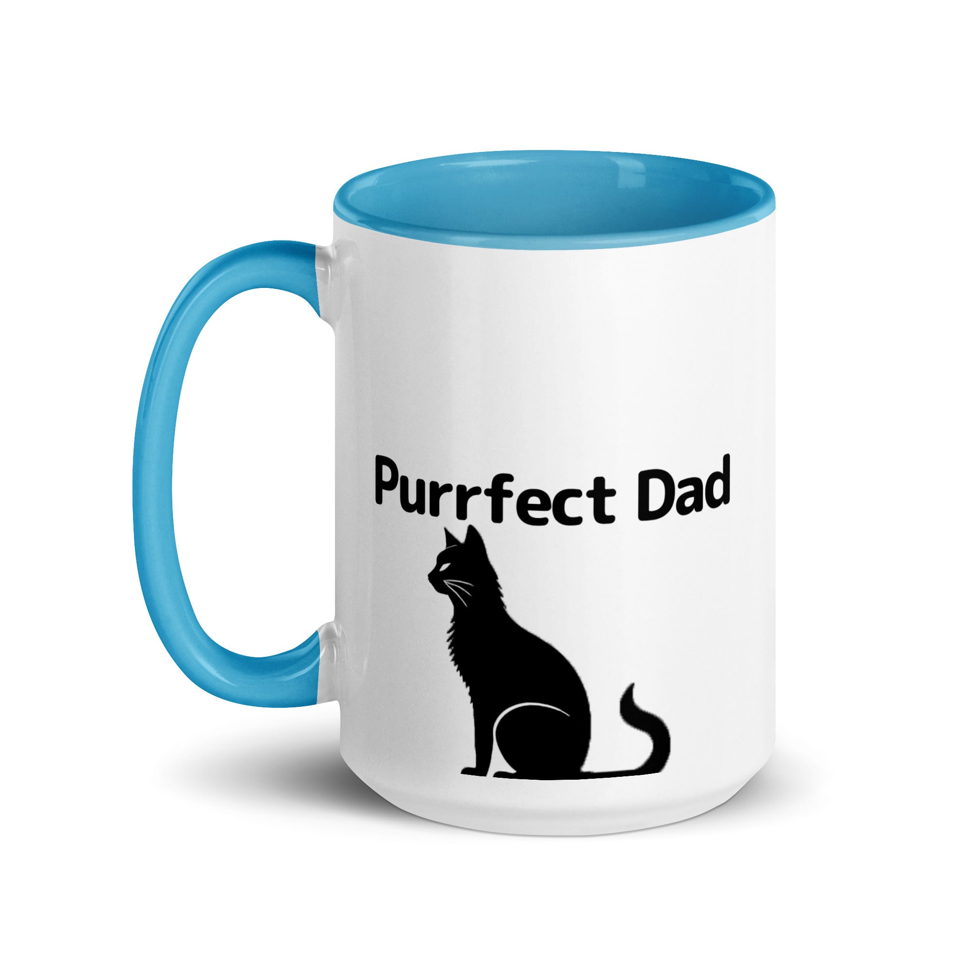 Purrfect Cat Dad V2 Mug with Color Inside