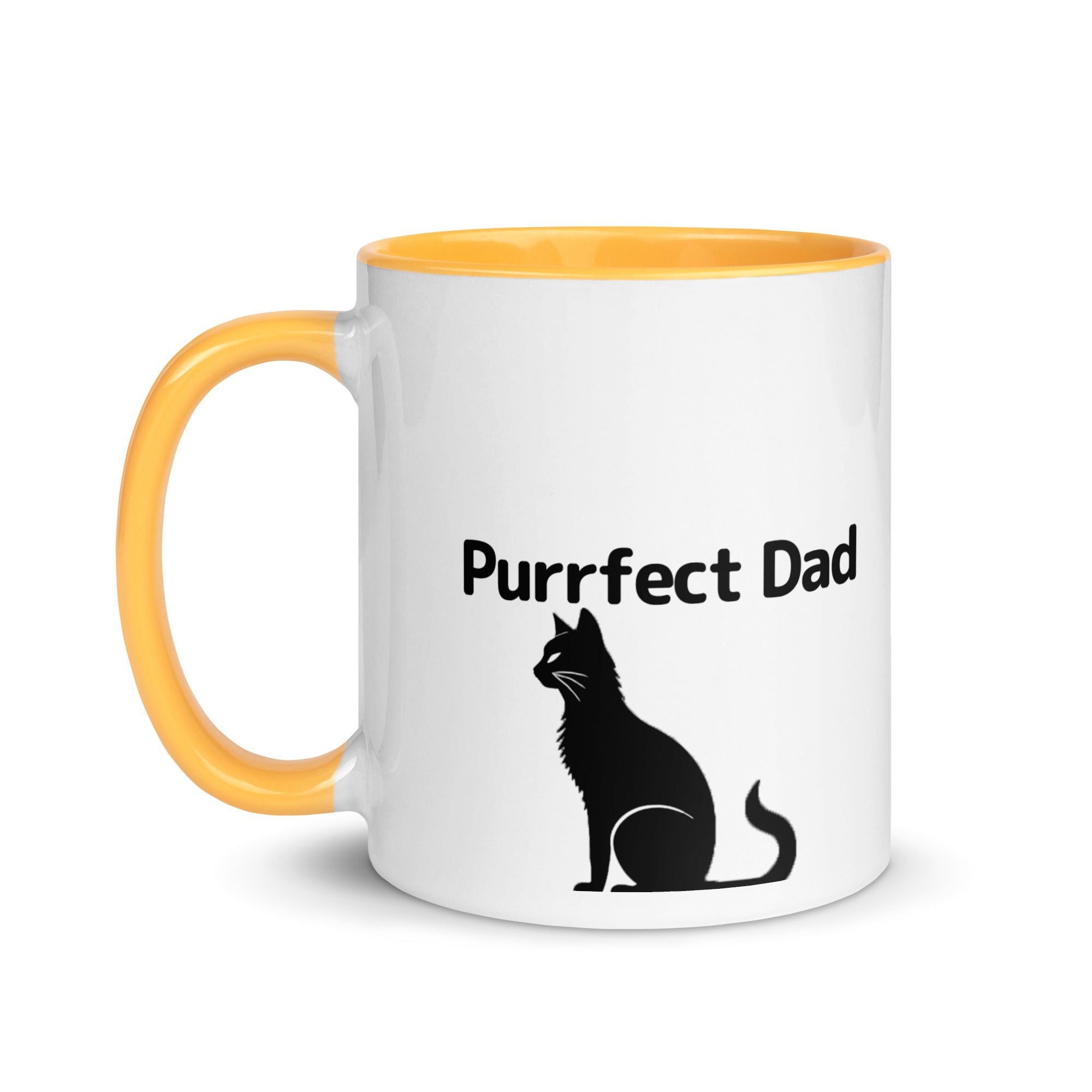 Purrfect Cat Dad V2 Mug with Color Inside