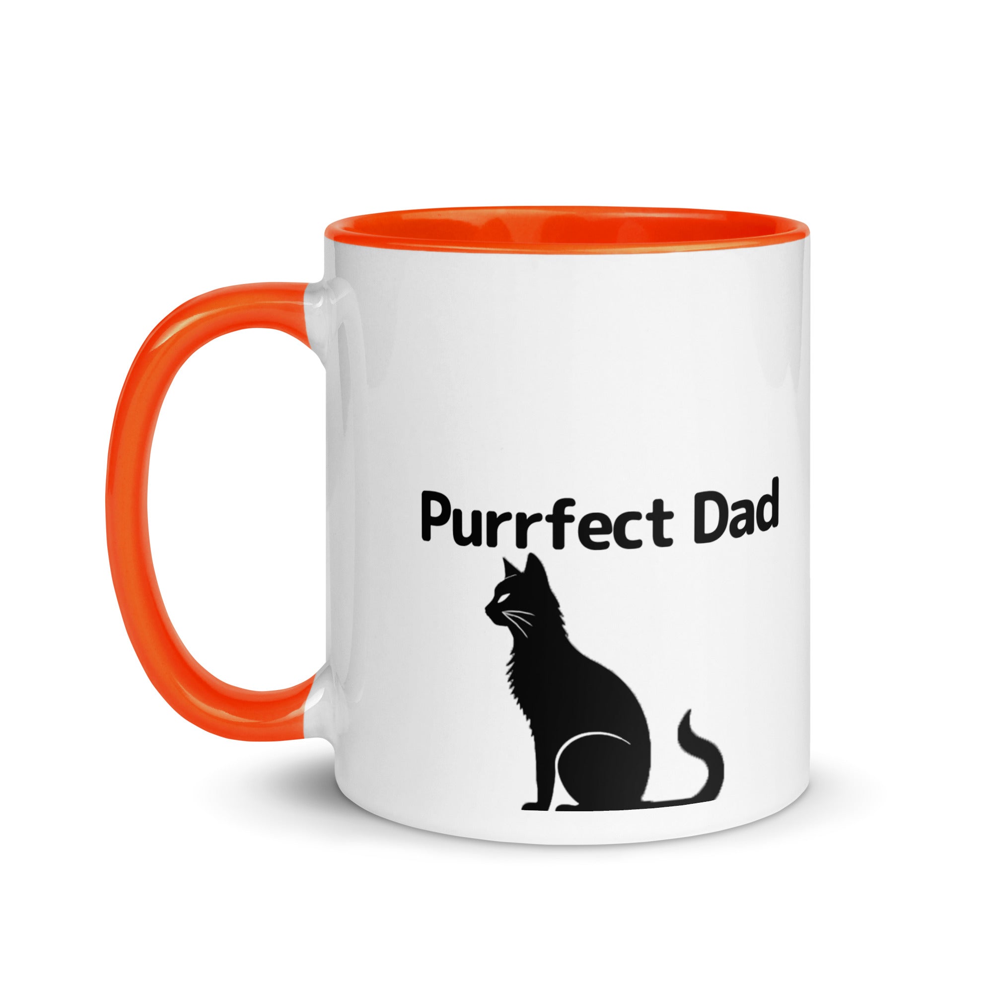 Purrfect Cat Dad V2 Mug with Color Inside
