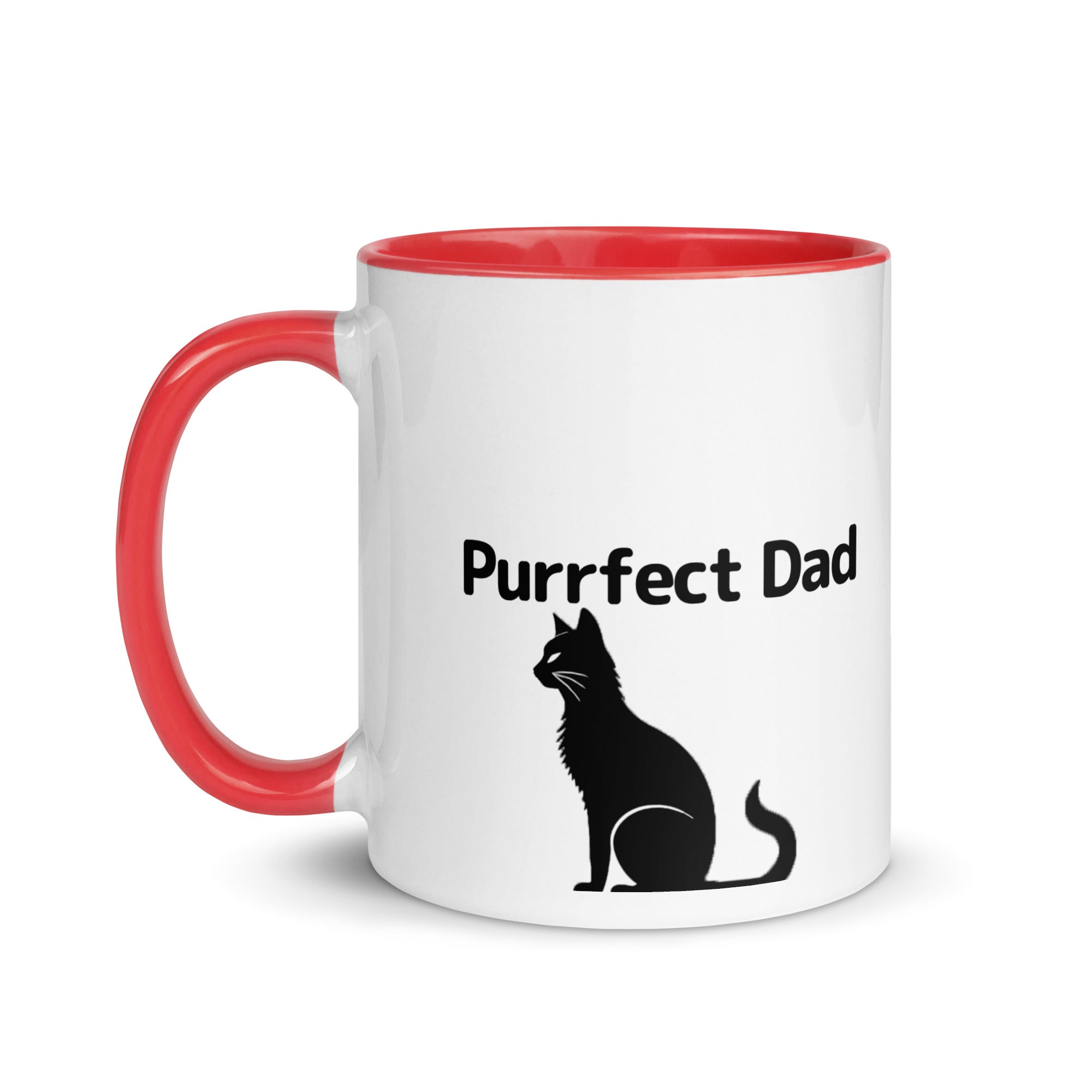 Purrfect Cat Dad V2 Mug with Color Inside