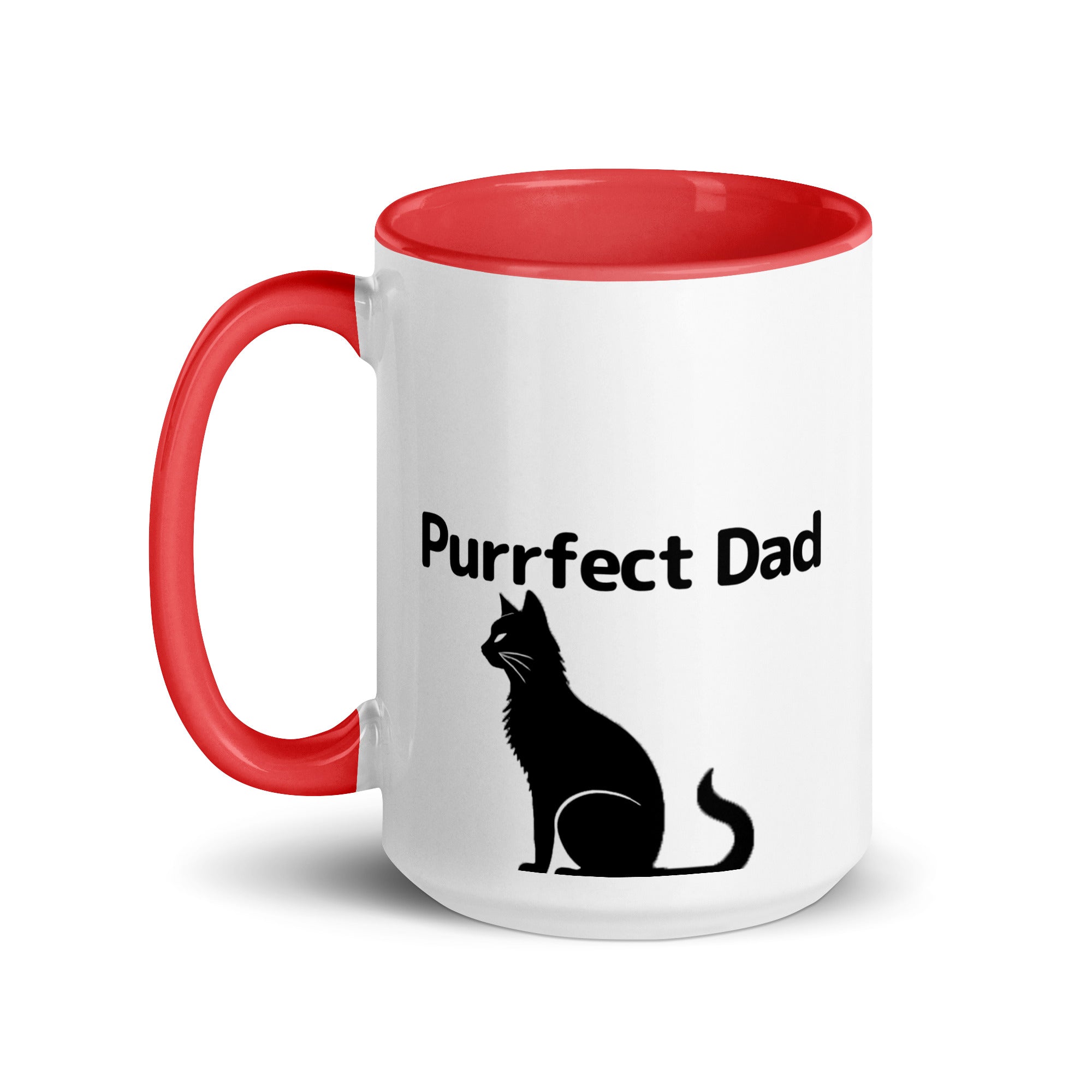Purrfect Cat Dad V2 Mug with Color Inside