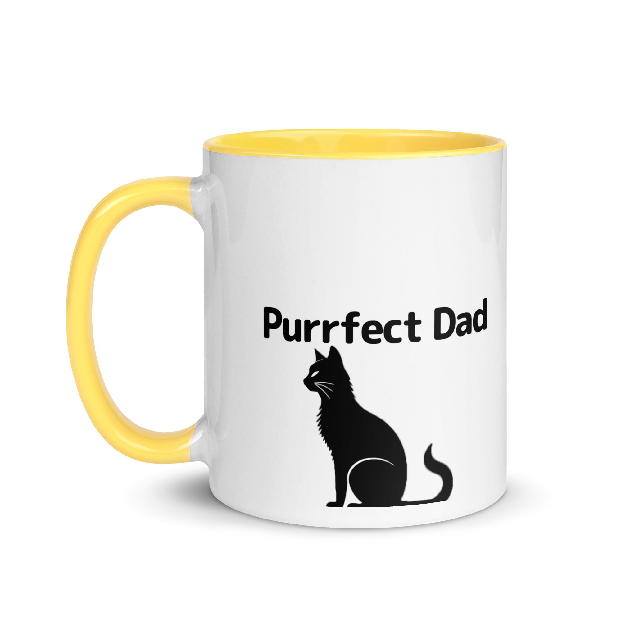 Purrfect Cat Dad V2 Mug with Color Inside