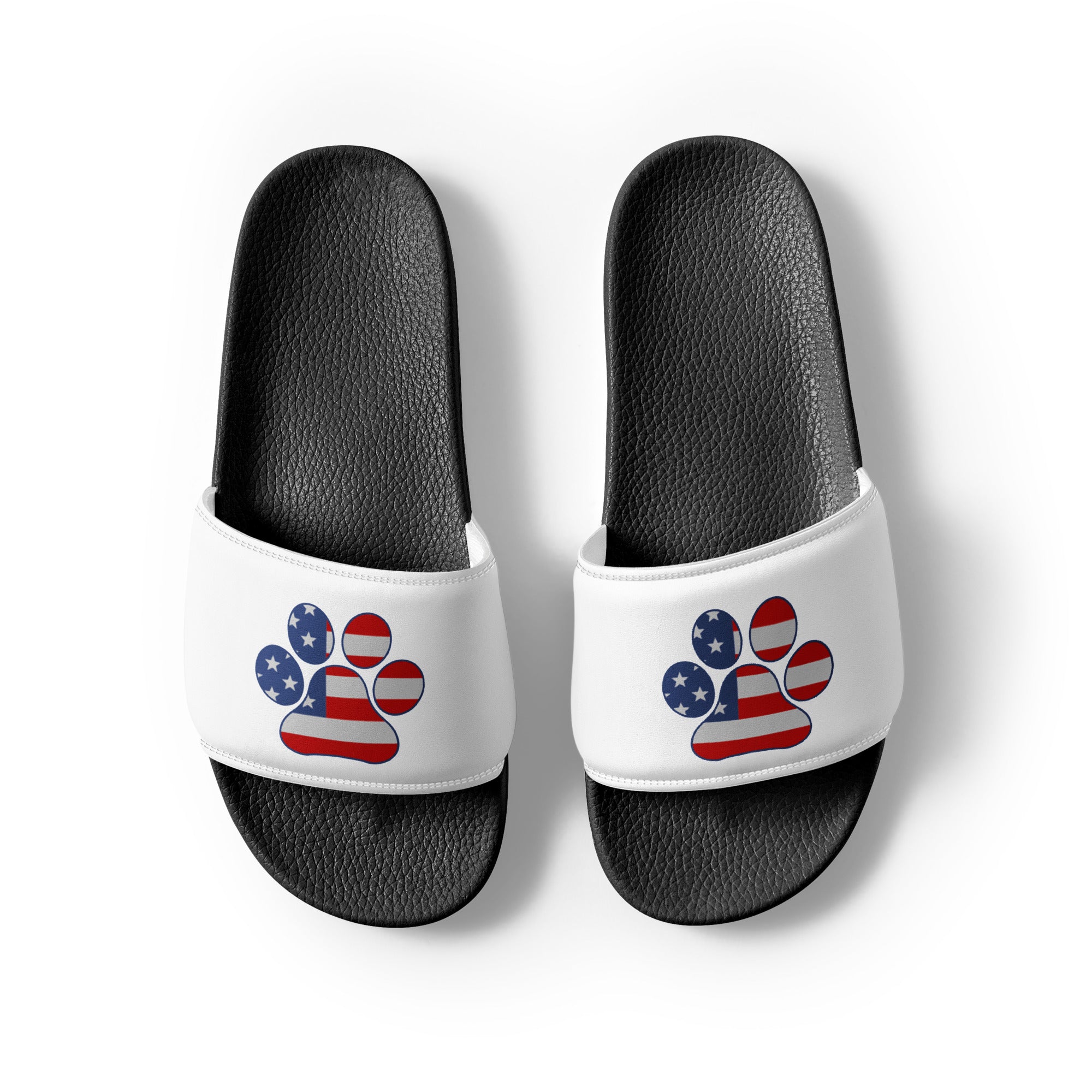 Women's Black Paw Slides