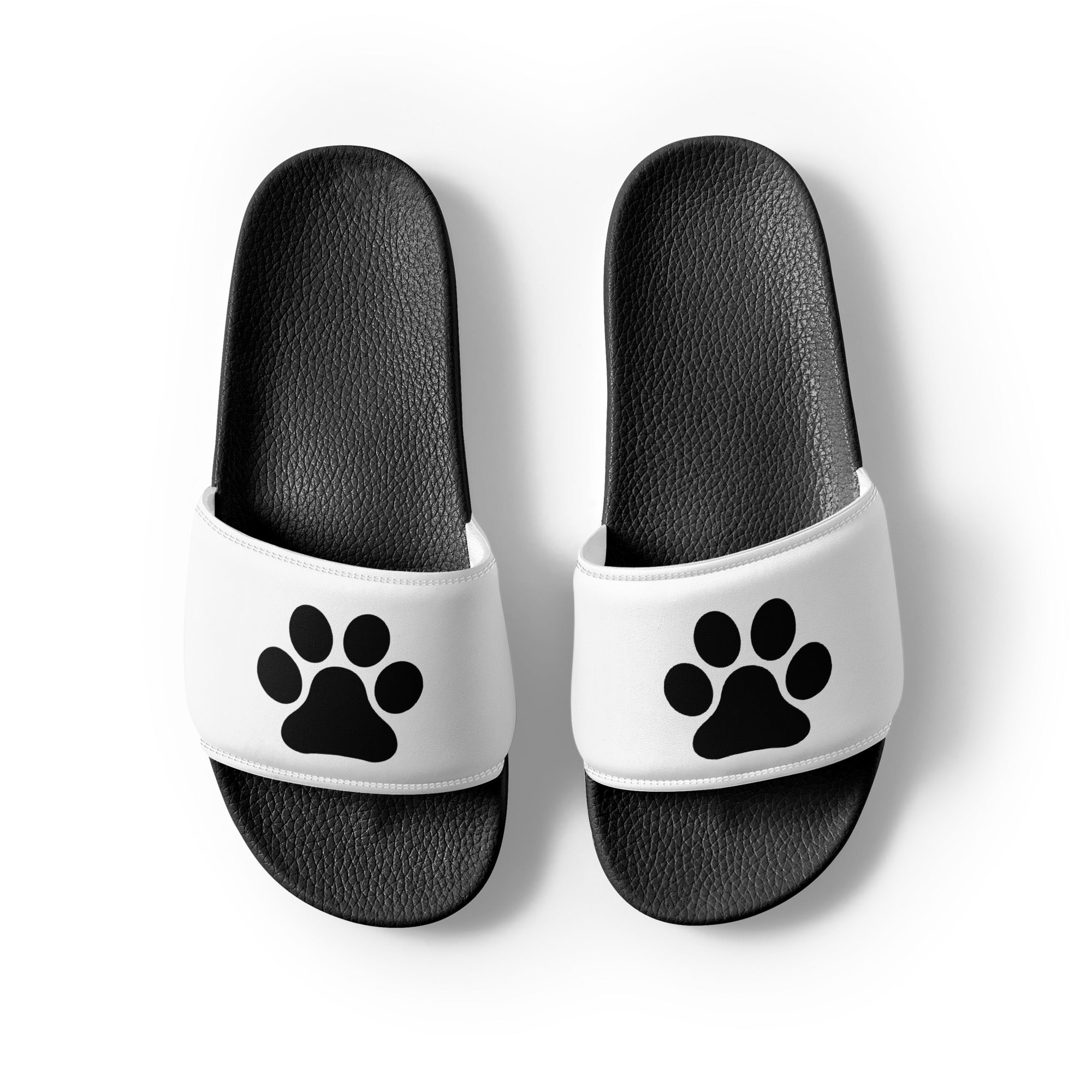 Women's Black Paw Slides