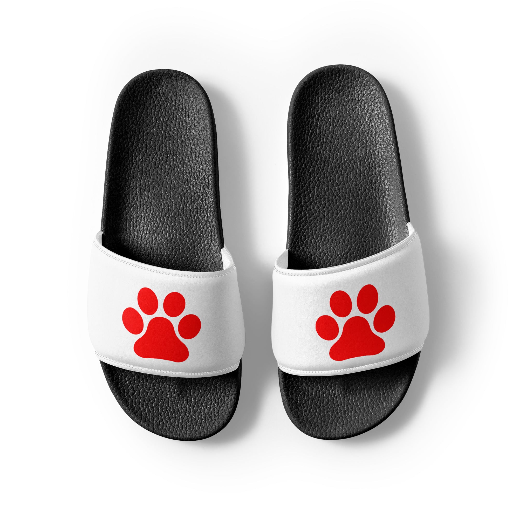 Women's Black Paw Slides