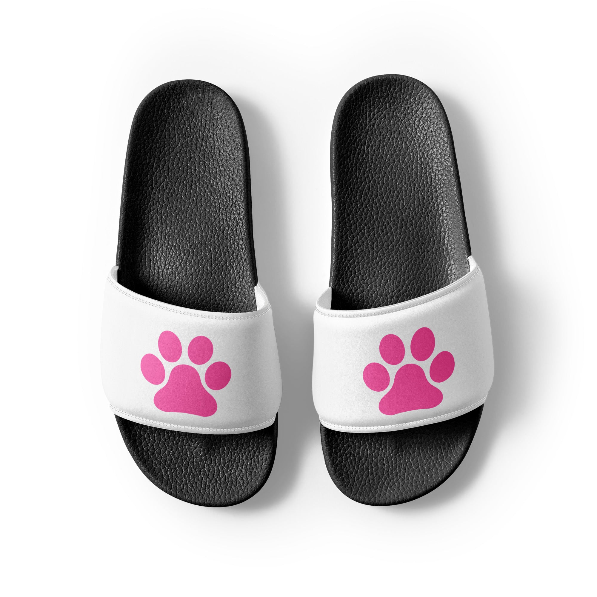 Women's Black Paw Slides