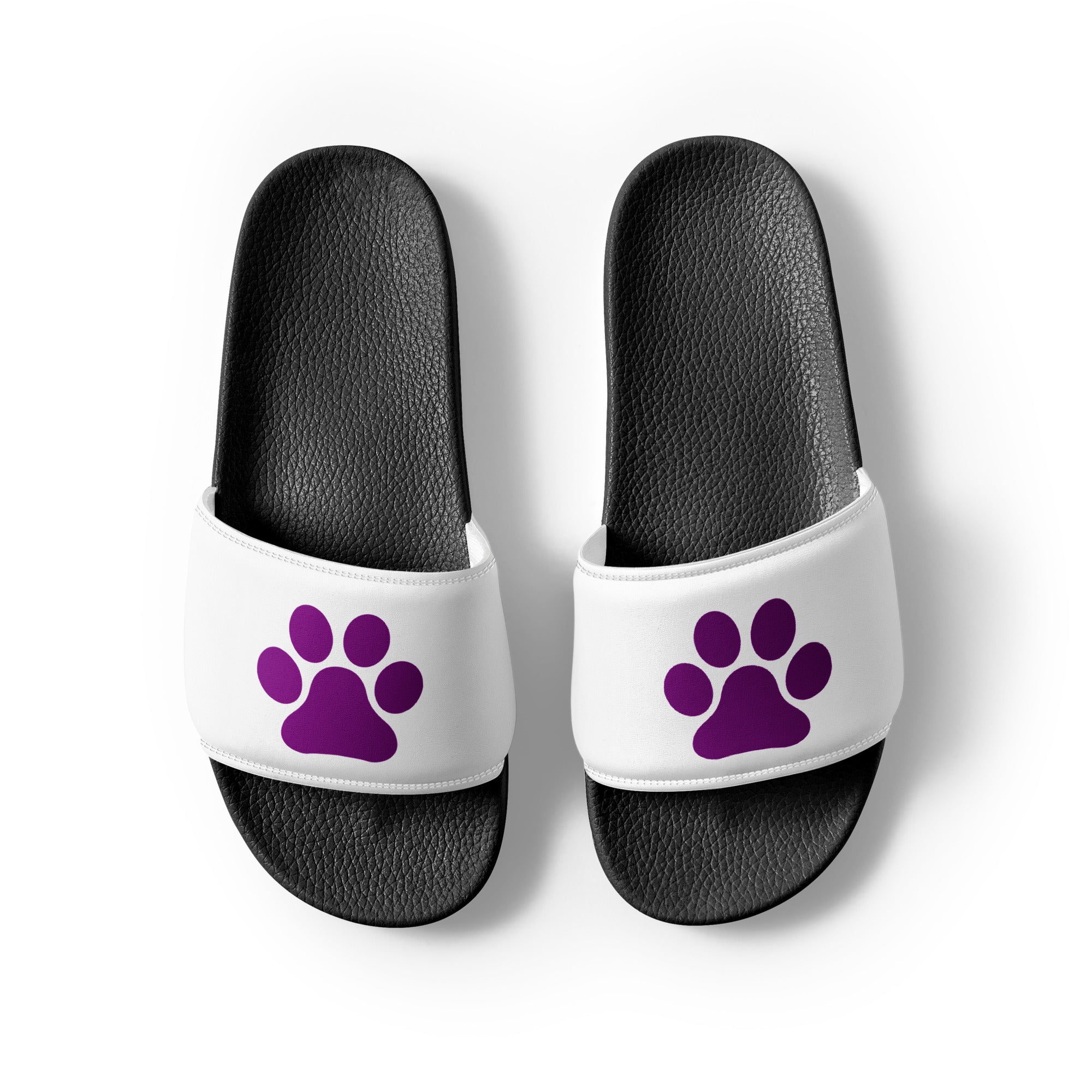 Women's Black Paw Slides