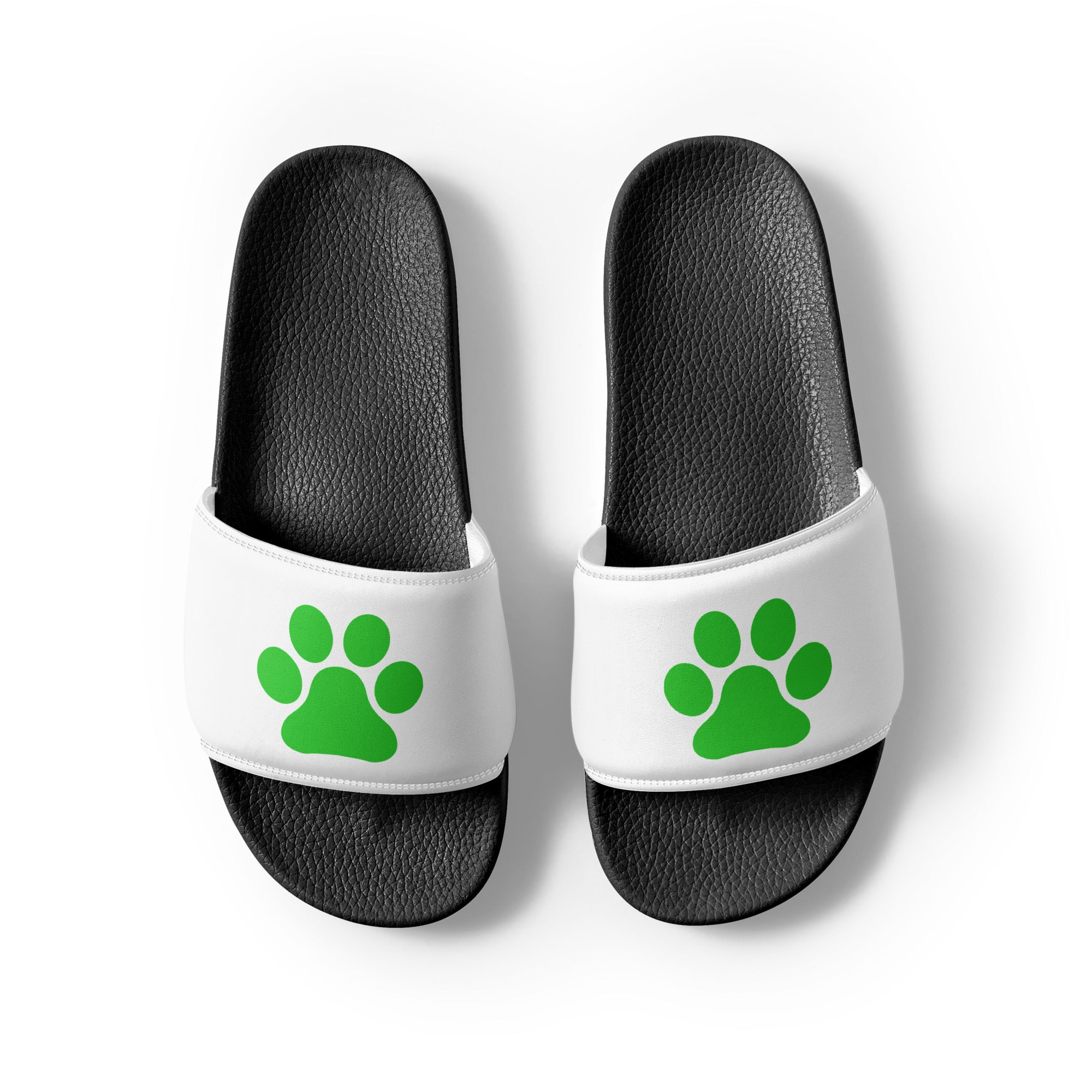 Women's Black Paw Slides