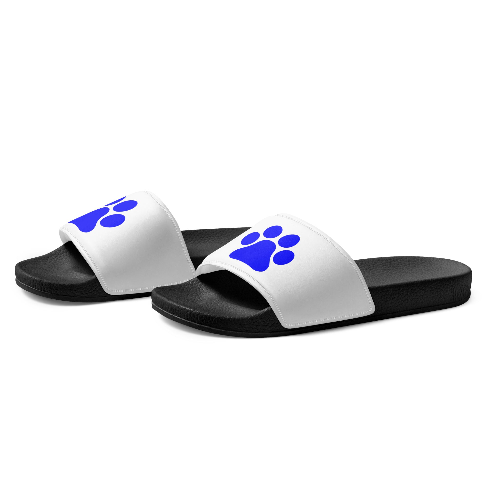 Women's Black Paw Slides