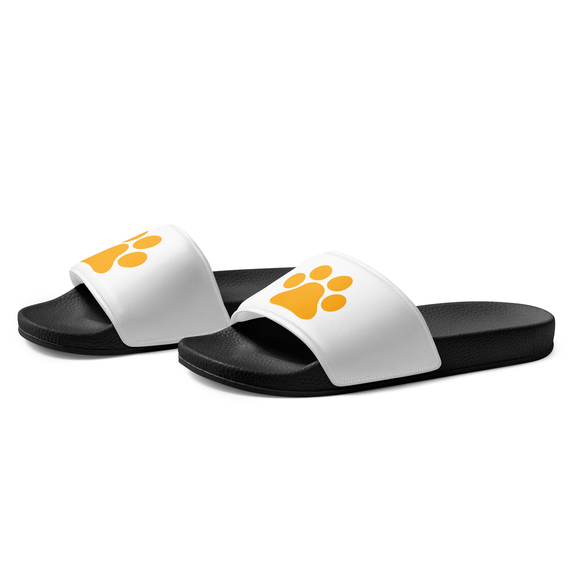Women's Black Paw Slides