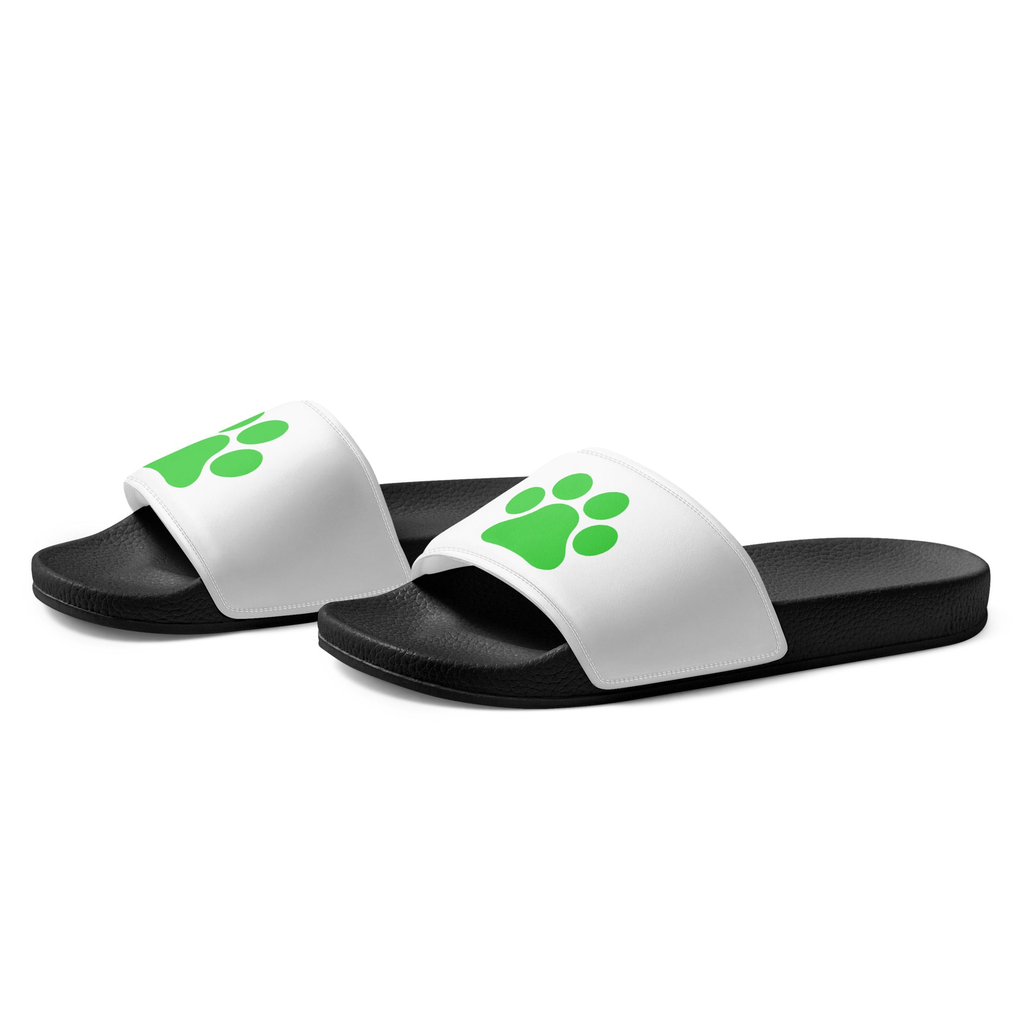 Women's Black Paw Slides