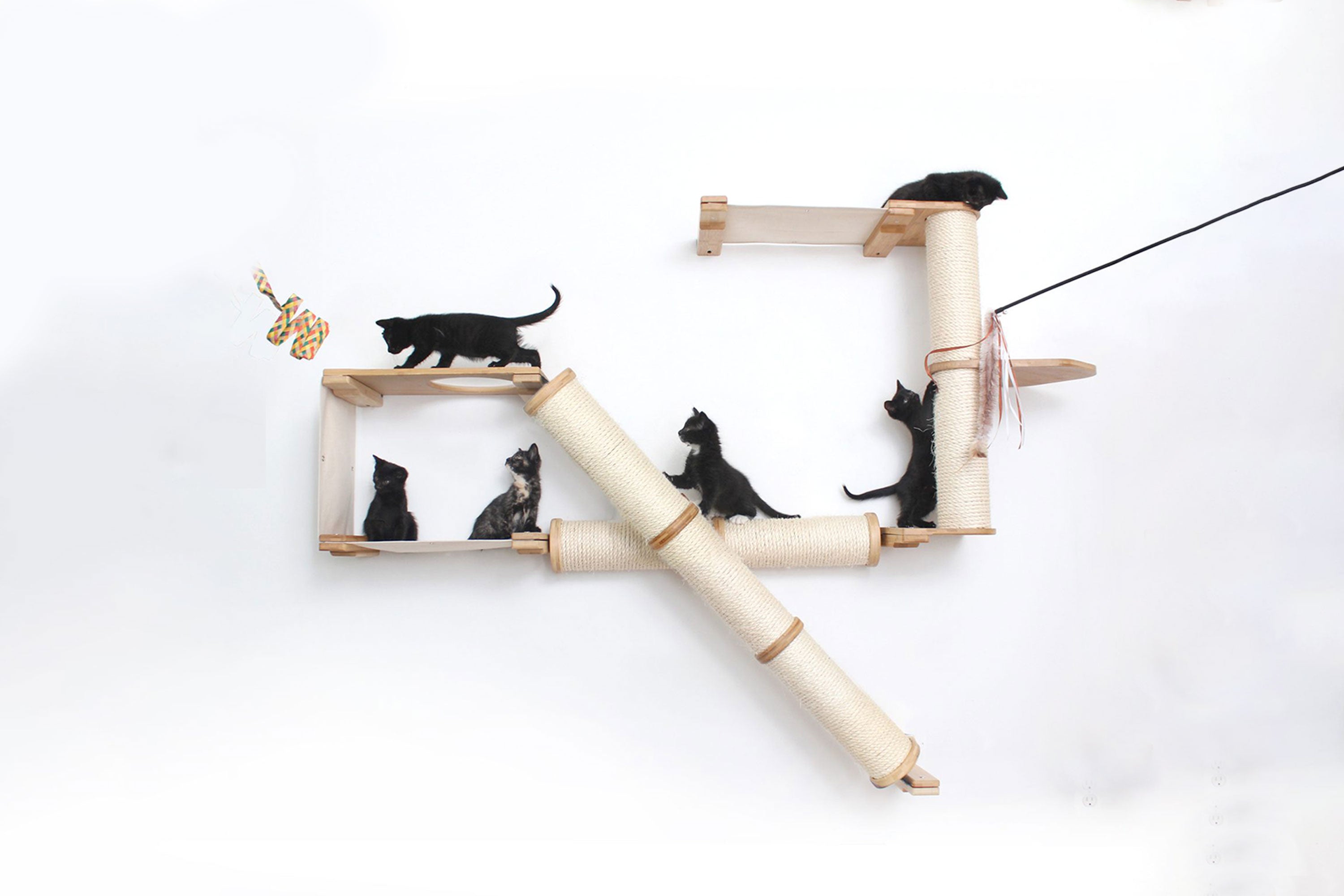 The Crossroads Wall Cat Scratcher - Cat Tree Condo - by Catastrophic Creations