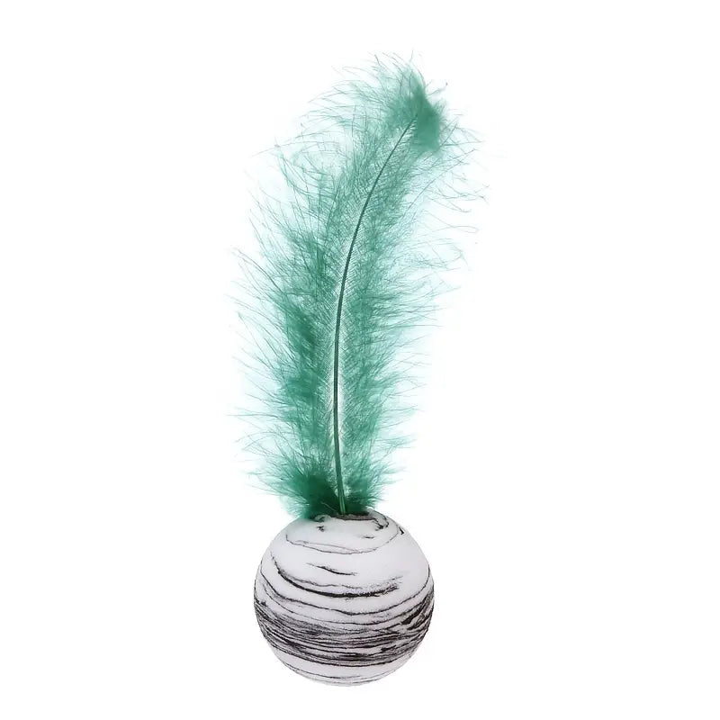 Planet Feather Ball Cat Toy